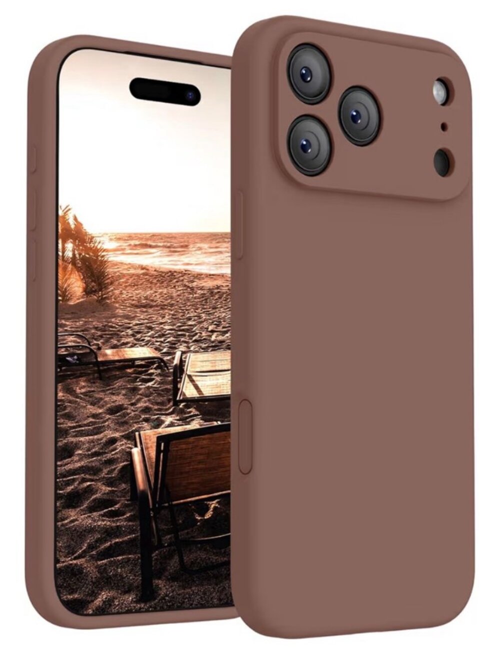 New FireNova Magnetic Phone Case for iPhone 18, Liquid Silicone, MagSafe, Brown
